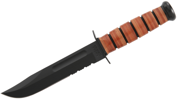 Ka-BaR US-Army Kampfmesser - verzahnt/Polymerscheide