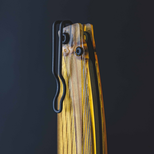 ANV Knives A100 BB glatte Klinge Ultem ELMAX Yellow