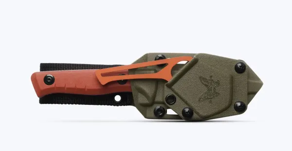 Benchmade 15650-01-COM SlipRidge Fixed, Orange G10 + Gut Hook