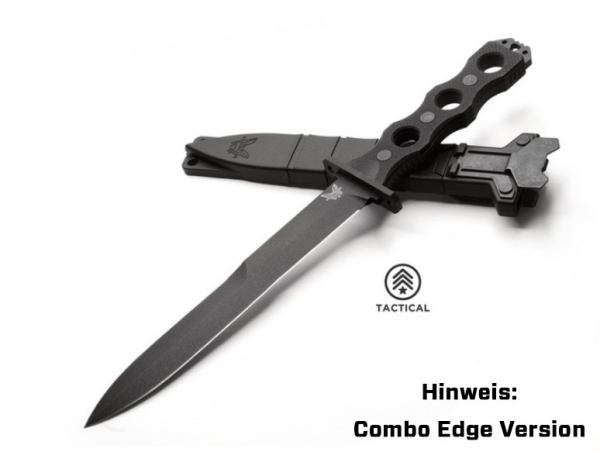 Benchmade 185SBK SOCP FIXED BLADE CPM-3V Teilverzahnt