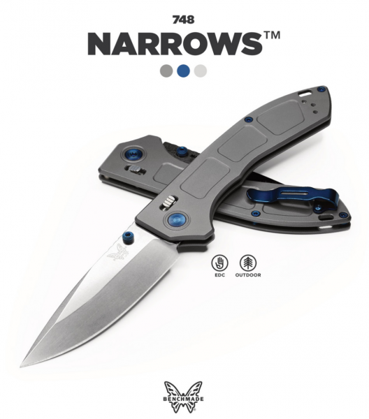 Benchmade 748 NARROWS Titanium M390 taschenmesser