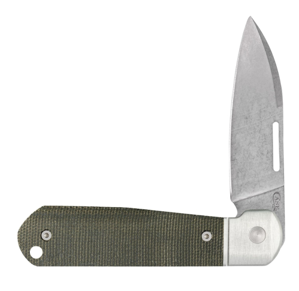 Case Knives Smooth OD Green Micarta Highbanks CPM20CV