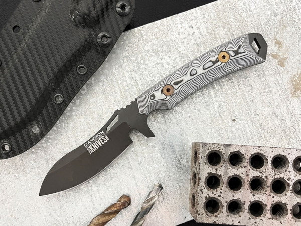 Dawson Knives Harvester Black White Black 3V