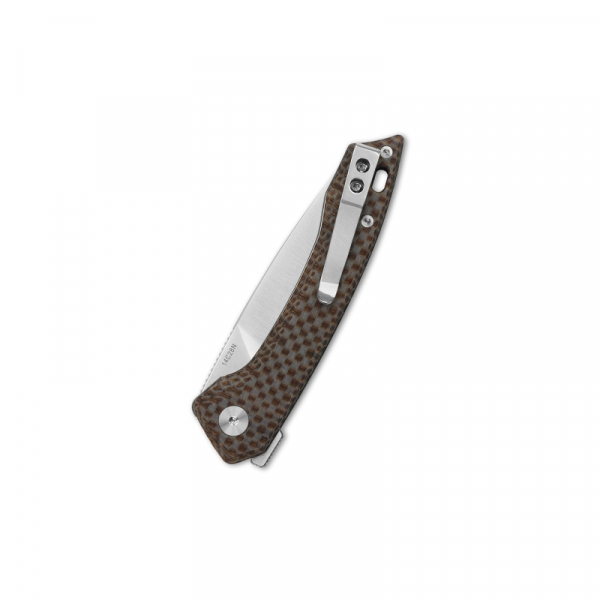 QSP Knife QS135-D Leopard Brown Micarta