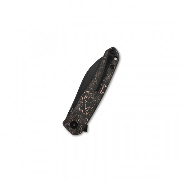 QSP Knife QS140-B2 Otter Copper Foil Carbon Fiber