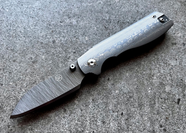 Sandrin Knives SK8 Torino Damast Wolframcarbit Recoil Lock