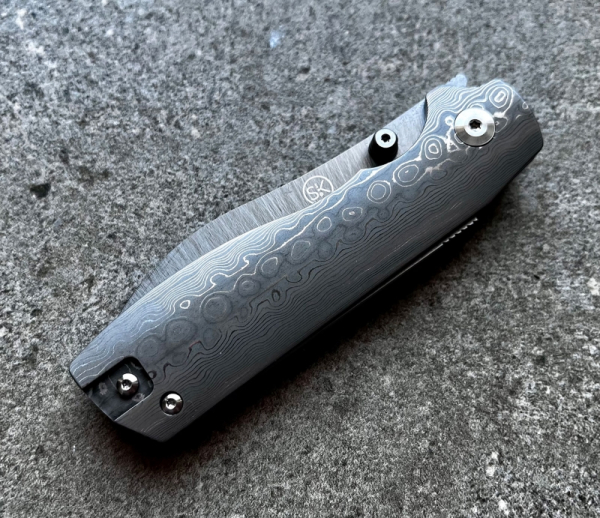 Sandrin Knives SK8 Torino Damast Wolframcarbit Recoil Lock
