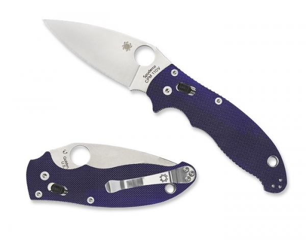 Spyderco C101GPDBL2 Manix 2 G-10 Dark Blue