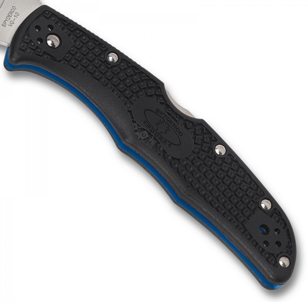 Spyderco C14FSBKBL3 Rescue 3 Thin Blue Line