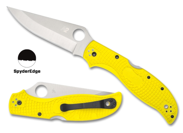 Spyderco C258SYL Stretch 2 XL Salt Yellow FRN H-2