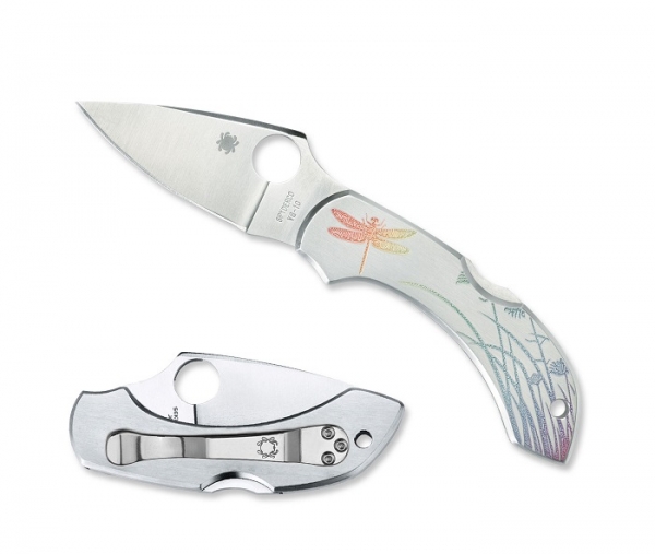 Spyderco C28PT Dragonfly Stainless Tattoo