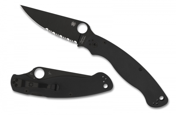 Spyderco C36GPSBK2 Military 2 Black G-10 Black