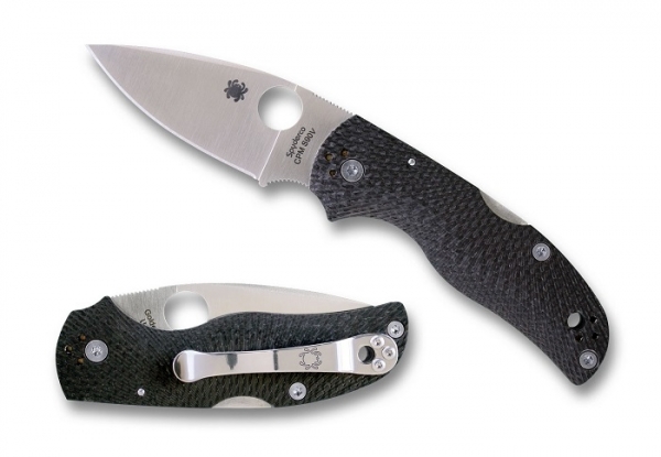 Spyderco C41CFFP5 Native 5 Fluted Carbon Fiber
