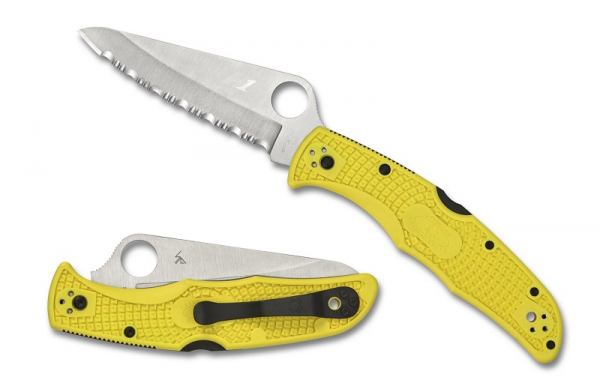 Spyderco C91SYL2 Pacific Salt 2 Yellow FRN H1