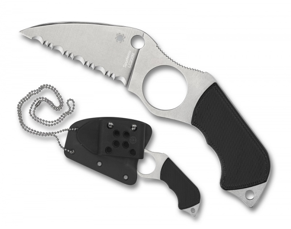 Spyderco FB14S6 Swick 6 Black G-10 Small Cord Knives