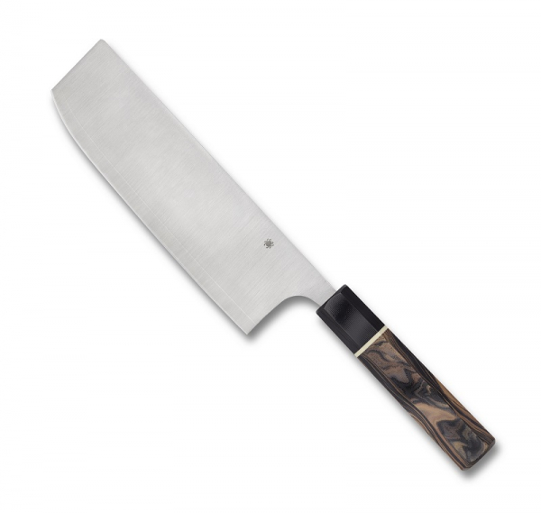 Spyderco K17GPBNBK Nakiri Burl G10 Lam. Steel