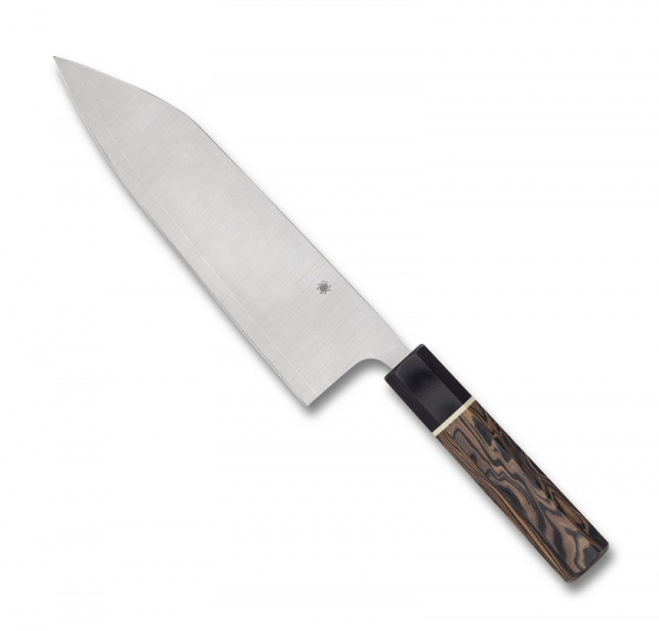 Spyderco K18GPBNBK Bunka Bocho Burl G10 Lam. Stahl