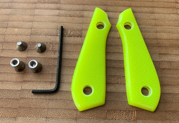 White River Backpacker Pro - G10-Griff Set Neon-Gelb