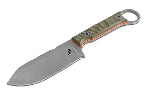 White River Knife Firecraft 3.5 Green Orange G10 outddor knife bushcraft