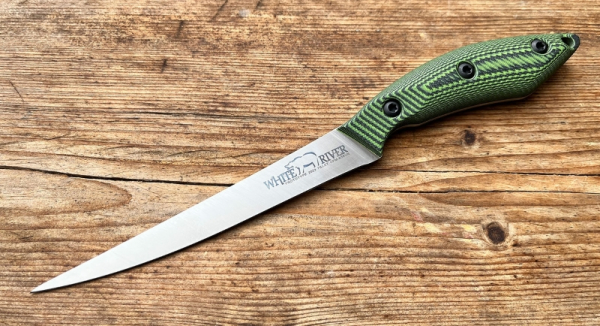 White River Knives Filiermesser 6 inch Green Black G10