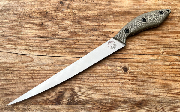 White River Knives Filiermesser 8 inch Maple Black Richlite