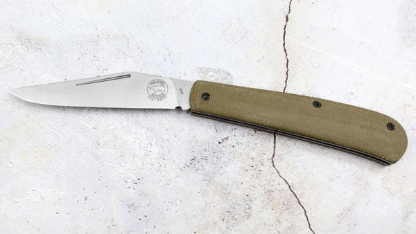 White River KnivesTrailhead Trapper Olive Drab Micarta