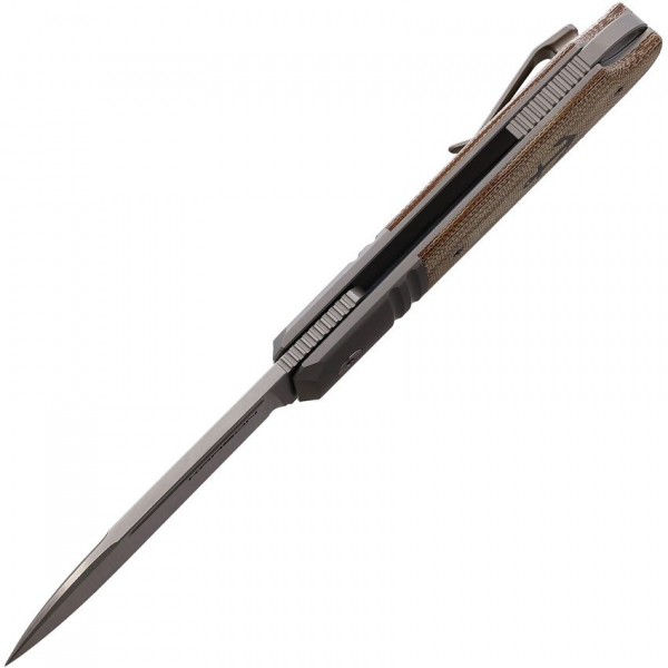 Karbon Knives Ahoy Framelock Natural Micarta Anker messer