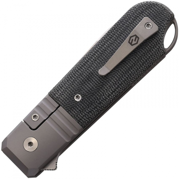 Karbon Knives Ahoy Framelock Black Micarta Anker messer