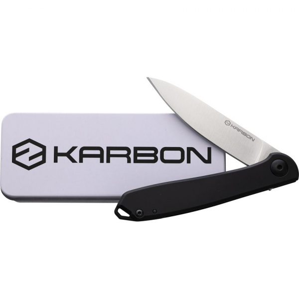 Karbon Knives Tidbit Framelock Black taschenmesser