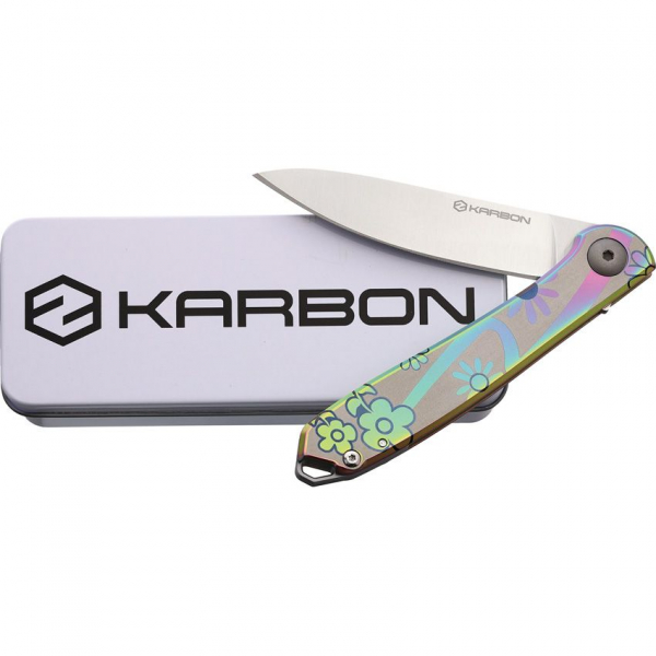 Karbon Knives Tidbit Framelock Floral