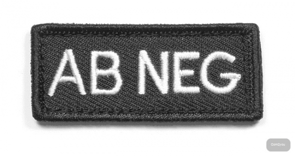 KHS Blutgruppen Patch X|TAC | A POS
