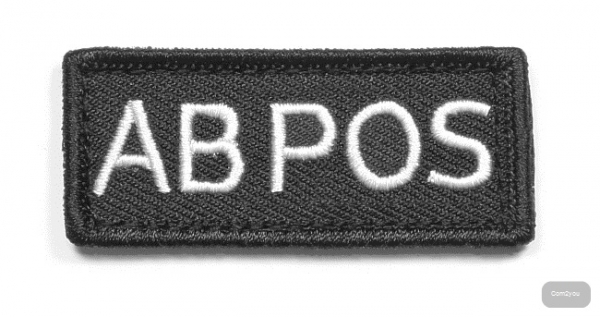 KHS Blutgruppen Patch X|TAC | A POS