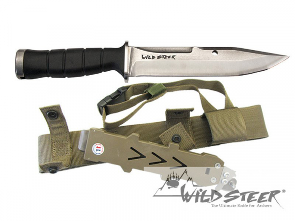 Wildsteer Krypton bowie Messer mit drahtschneider