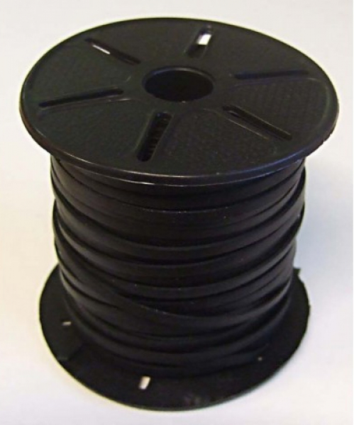 Lederband schwarz 3x1,2mm - Meterware