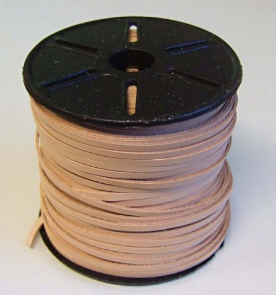Lederband natur 3x1,2mm - Meterware