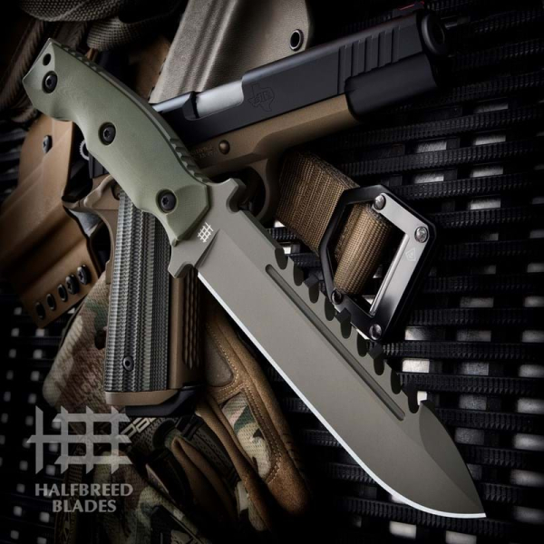 Halfbreed Blades LSK-01 Ranger Green Large Survival Knife