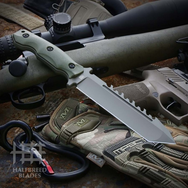 Halfbreed Blades LSK-02 Ranger Green Large Survival Knife