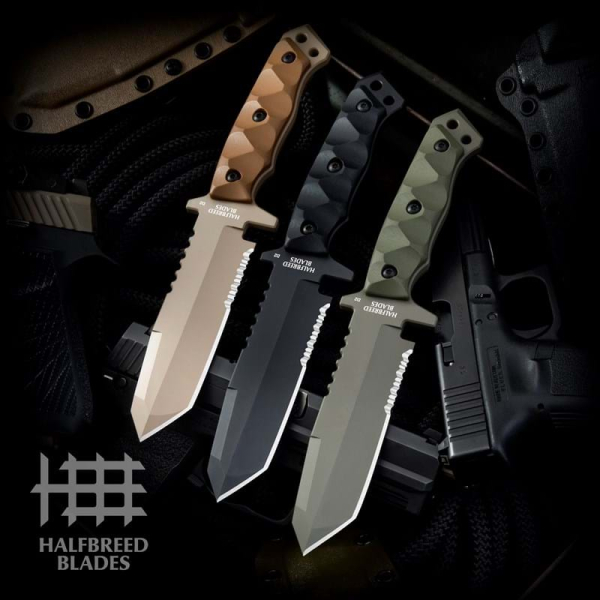 Halfbreed Blades MIK-02 Medium Infantry Knife Black