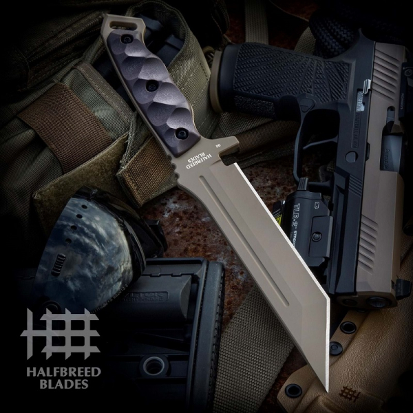 Halfbreed Blades MIK-05P Dark Earth Medium Infantry Knife