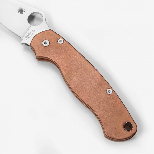 Flytanium Kupfer Griffschalen für Spyderco Paramilitary 2