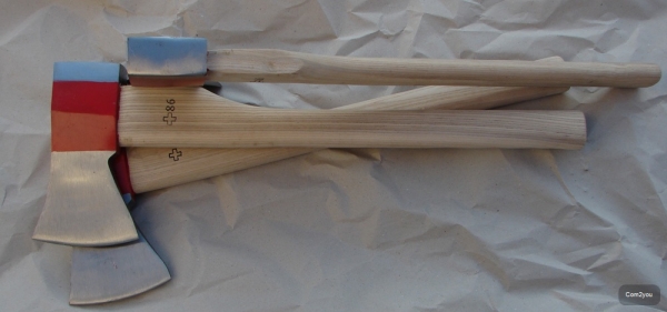Armee-Axt, groß, Holzstiel, 2380 g, ca. 59 cm