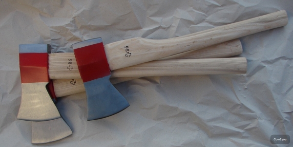 Armee-Axt, groß, Holzstiel, 2380 g, ca. 59 cm