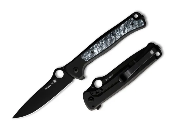 Spyderco C271TIBKPBK Slym M390 Titan Schwarz