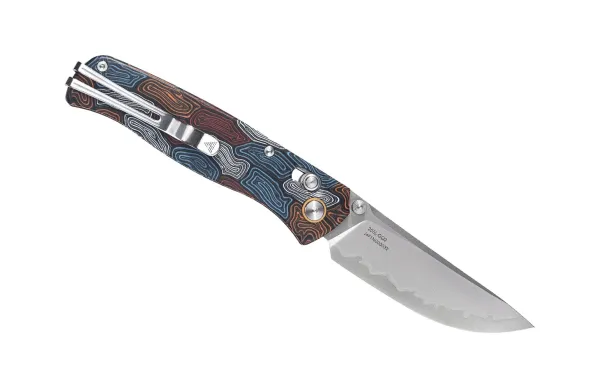 SRM Medal 255L-GQ2, Damascus Pattern G10 – Ansicht 2