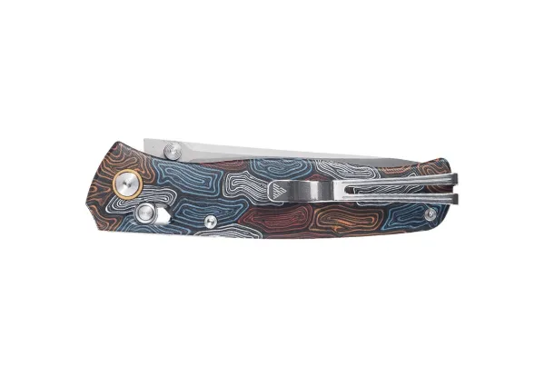 SRM Medal 255L-GQ2, Damascus Pattern G10 – Ansicht 3