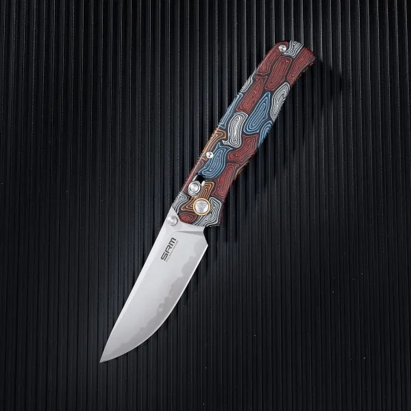 SRM Medal 255L-GQ2, Damascus Pattern G10 – Ansicht 4
