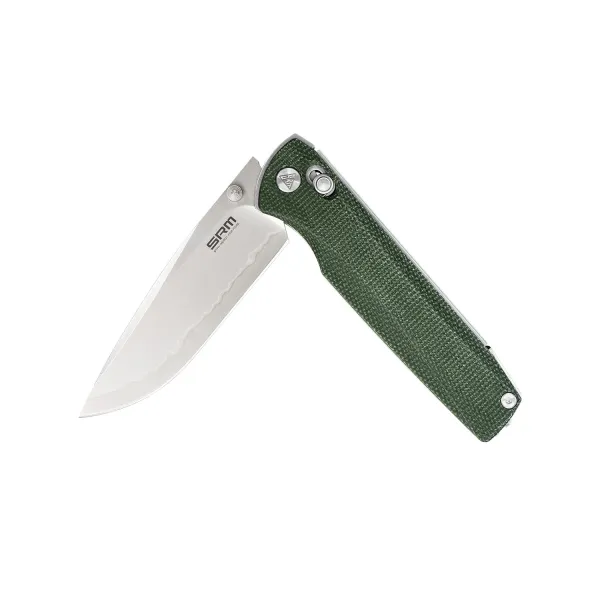 SRM Terrier 258L-MG2, OD Green Micarta – Ansicht 3