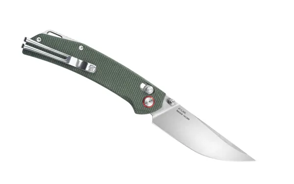 SRM Asika 411L-MG, Green Micarta – Ansicht 2