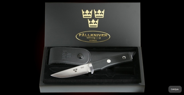 Fällkniven TK2 - Tre Kronor de Luxe Knife - Lederscheide