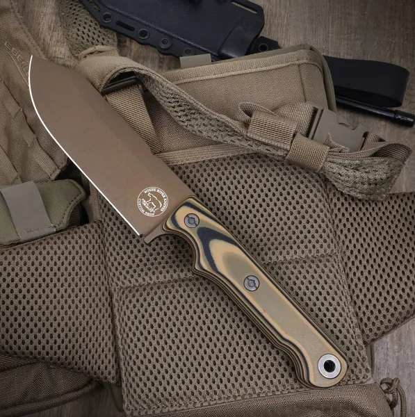 White River Firecraft 5 G10 Black/Tan/Green Bronze Cerakote – Ansicht 2